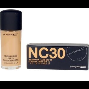 Authentic MAC studio fix fluid NC30 SPF15